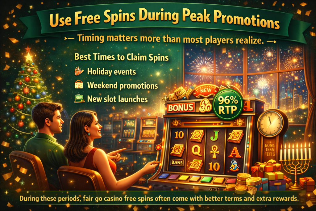 Use Free Spins During Peak Promotions