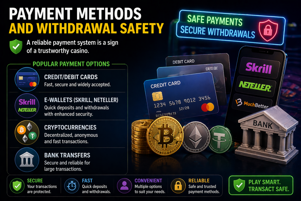 Payment Methods and Withdrawal Safety