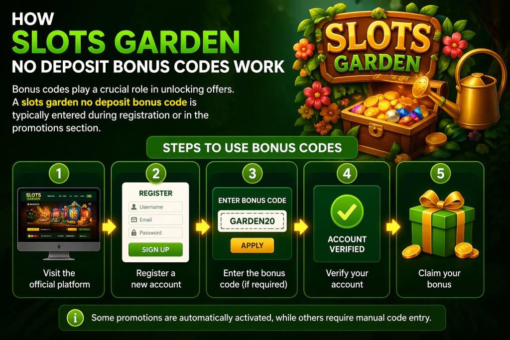slots garden no deposit bonus